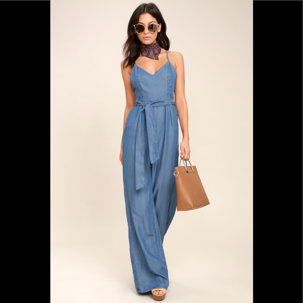 NEW Cruise Blue Chambray Jumpsuit